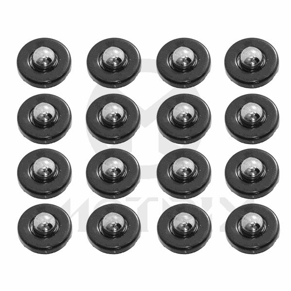 Sliders chrome 16pcs, plant