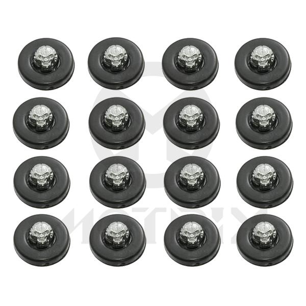 Sliders chrome 16pcs, skull