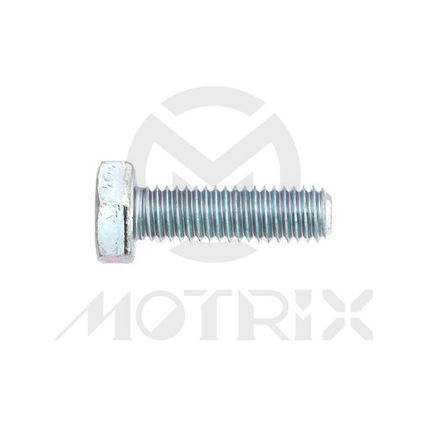 Plain bolts (full thread) High tensile 8.8, M6X20 AF10 P1.0, silver zinc (25PCS/PKG)