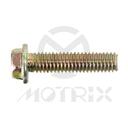 Flanged bolt-small head (full thread), M6X25 AF8 P1.0, silver zinc (25PCS/PKG)