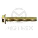 Flanged bolt-small head (full thread), M6X35 AF8 P1.0, silver zinc (25PCS/PKG)