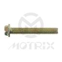 Flanged bolt-small head (full thread), M6X40 AF8 P1.0, silver zinc (25PCS/PKG)