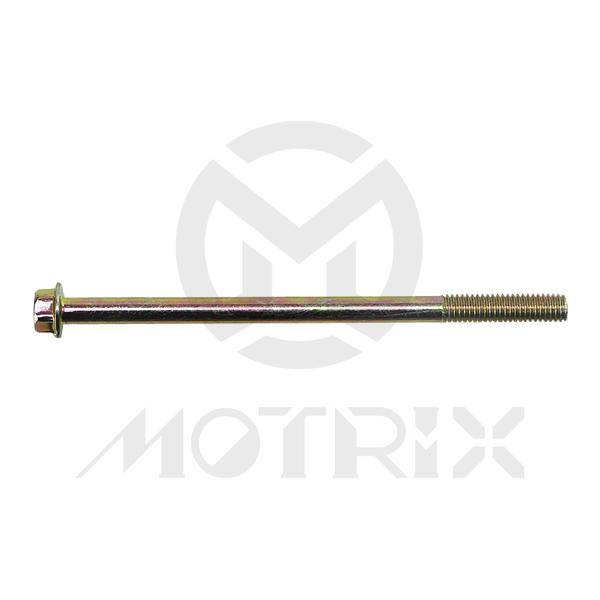 Flanged bolt-small head (part thread),M6X100 AF8 P1.0, silver zinc (25PCS/PKG)