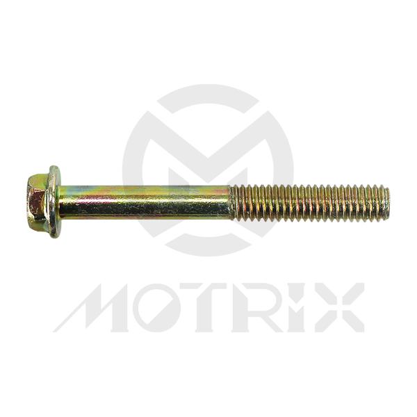 Flanged bolt-small head (part thread), M6X60 AF8 P1.0, silver zinc (25PCS/PKG)