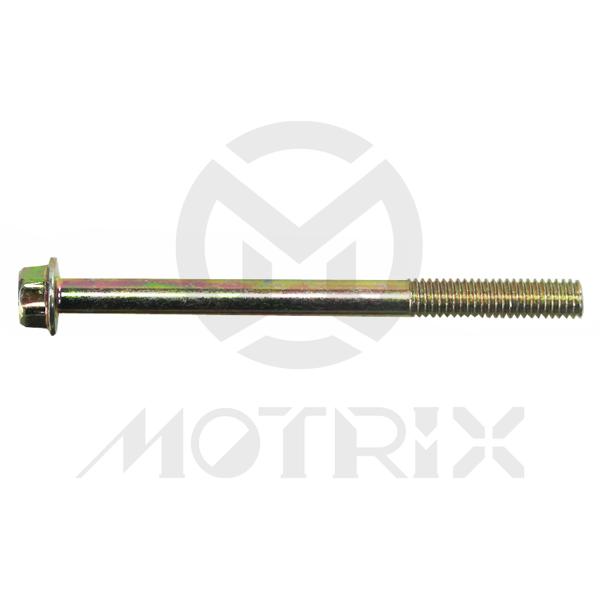 Flanged bolt-small head (part thread), M6X75 AF8 P1.0, silver zinc (25PCS/PKG)