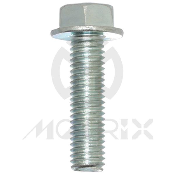 Flange bolt-standard head (full thread) High tensile 8.8, M12X20 AF17 P1.25, silver zinc (10PCS/PKG)