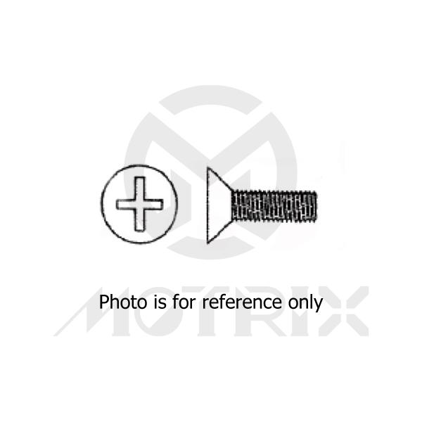 Phillips counter-sunk flat High tensile 8.8, M6X12 P1.0, silver zinc (25PCS/PKG)