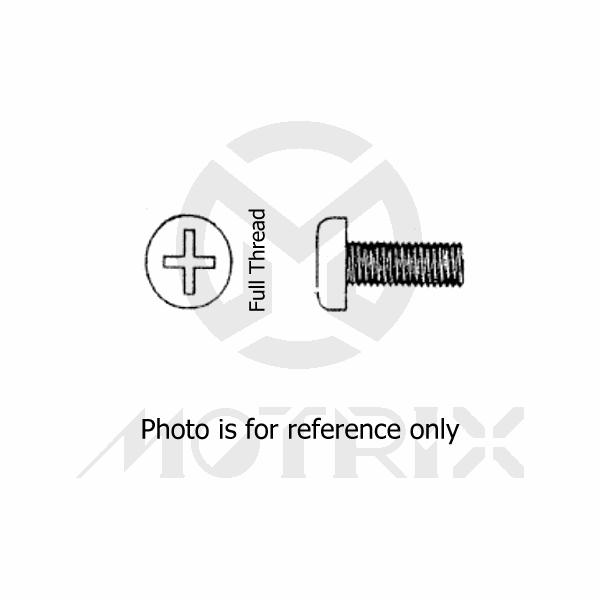 Phillips pan head (full thread) High tensile 8.8, M5X20 P0.8, silver zinc (25PCS/PKG)