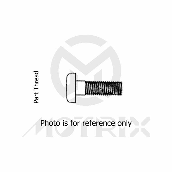 Phillips pan head (part thread) High tensile 8.8, M6X60 P1.0, silver zinc (25PCS/PKG)