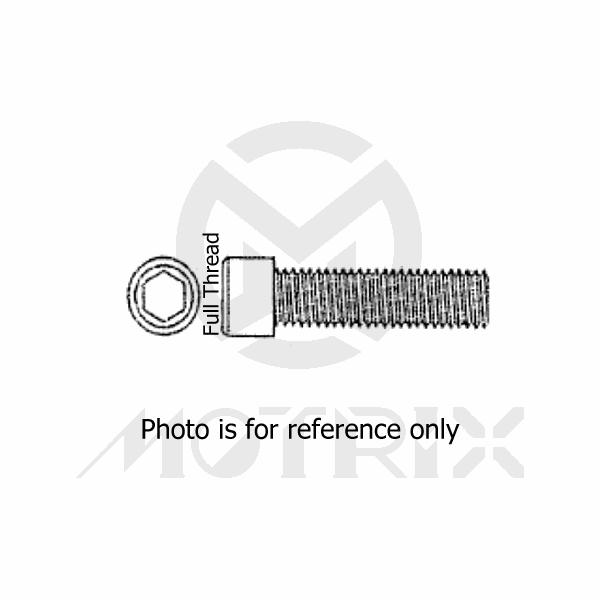 Allen head bolt (full thread) High tensile 8.8, M6X20 AK5 P1.0, silver zinc (25PCS/PKG)