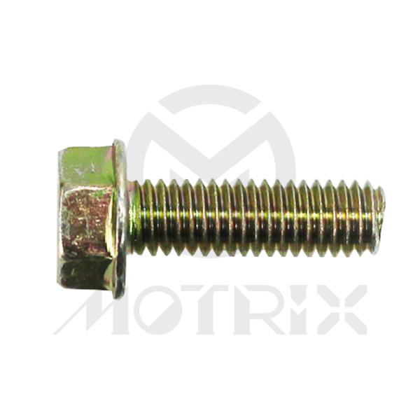 Flanged bolt-small head (full thread), M5X16 AF8 P0.8, silver zinc (25PCS/PKG)