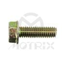 Flanged bolt-small head (full thread), M5X16 AF8 P0.8, silver zinc (25PCS/PKG)