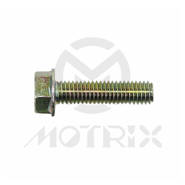 Flanged bolt-small head (full thread), M5X25 AF8 P0.8, silver zinc (25PCS/PKG)