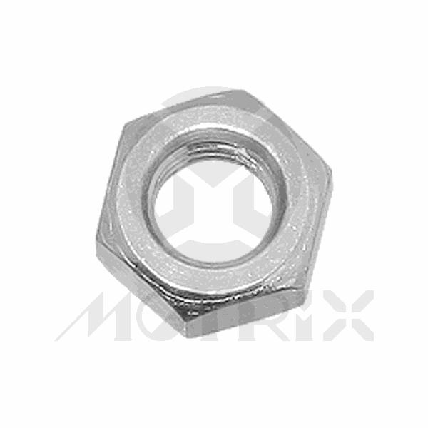 Plain nut, M5 AF8 P0.8, silver zinc (25PCS/PKG)