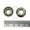 Nuts flanged, M10X14 P1.25, silver zinc (25PCS/PKG)