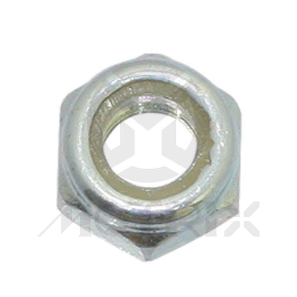 Nyloc nut, M5 AF8 P0.8, silver zinc (25PCS/PKG)