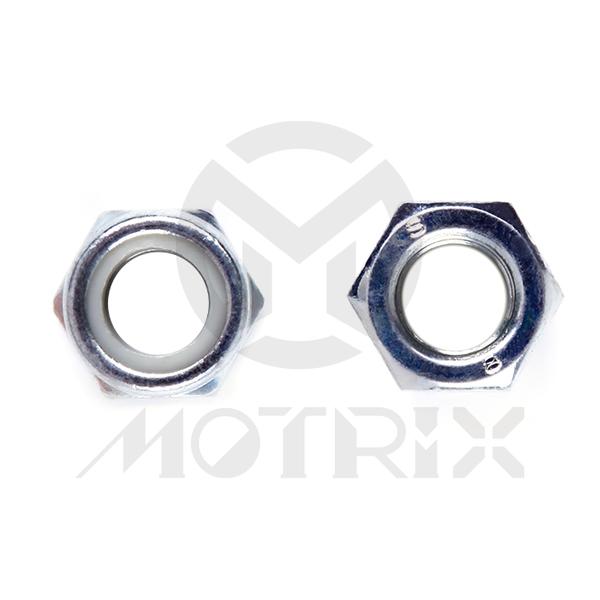 Nyloc nut, M12 AF17 P1.25, silver zinc (10PCS/PKG)