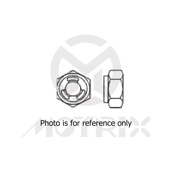 Short metloc nut, M6 AF10 P1.0, silver zinc (25PCS/PKG)