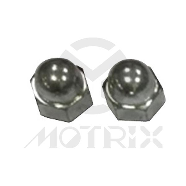 Nuts domed, M8 X13 P1.25, silver zinc (10PCS/PKG)
