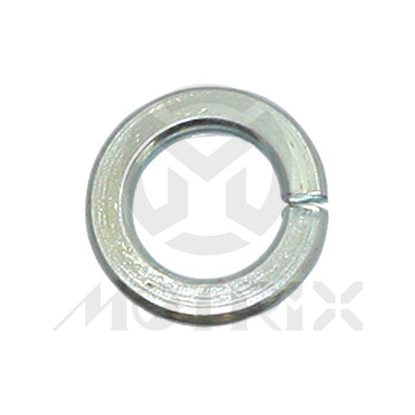 Washer split, M5 OD9, silver zinc (50PCS/PKG)