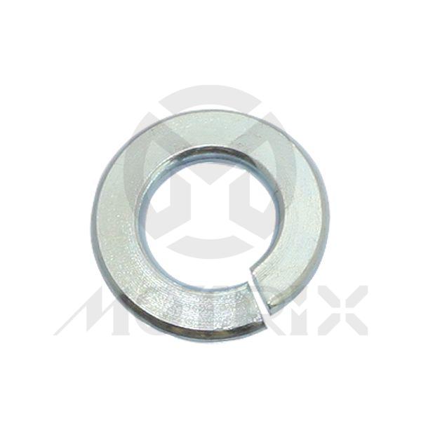 Washer split, M6 OD12, silver zinc (50PCS/PKG)
