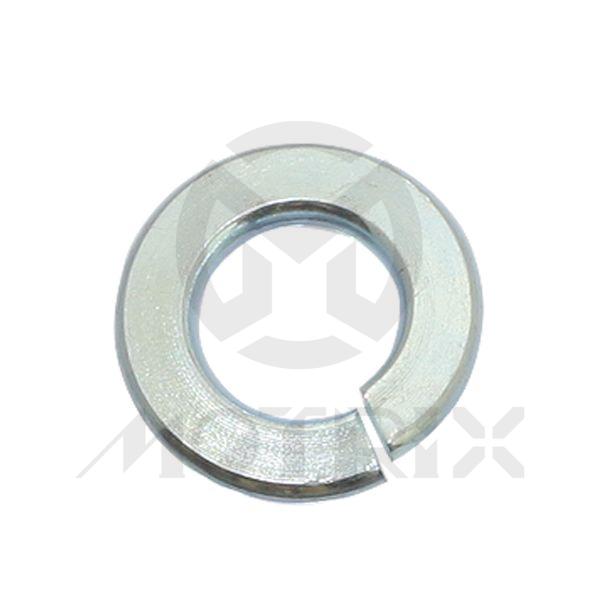 Washer split, M8 OD15, silver zinc (50PCS/PKG)