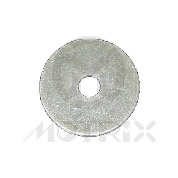 Washer flat-body type, M6 OD25, silver zinc (25PCS/PKG)