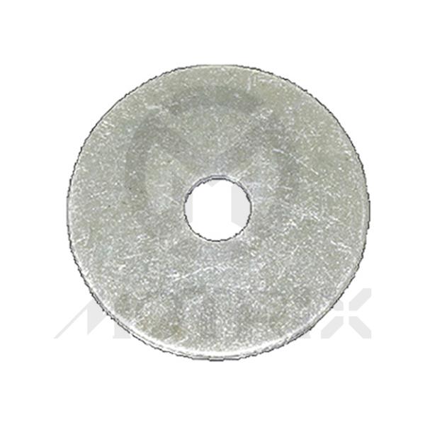 Washer flat-body type, M8 OD25, silver zinc (25PCS/PKG)