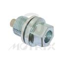 Silver magnetic oil drain bolt for SUZUKI DR500S, DR600, screw thread M14Xp1.25