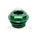 Oil filler cap for HONDA CR125-500, CRF450R. Screw thread: M20xP2.5, green
