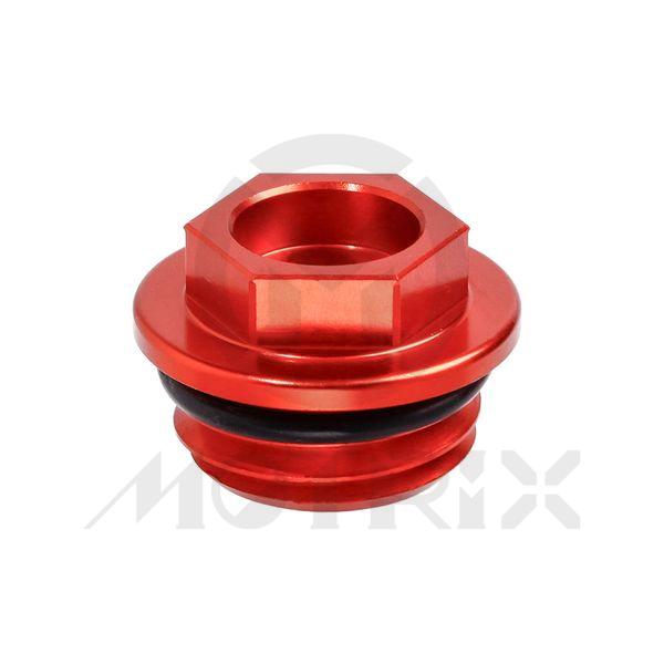 Oil filler cap for KTM ALL SX65-530&EXC/XC450/530. Screw thread: M24xP3, orange