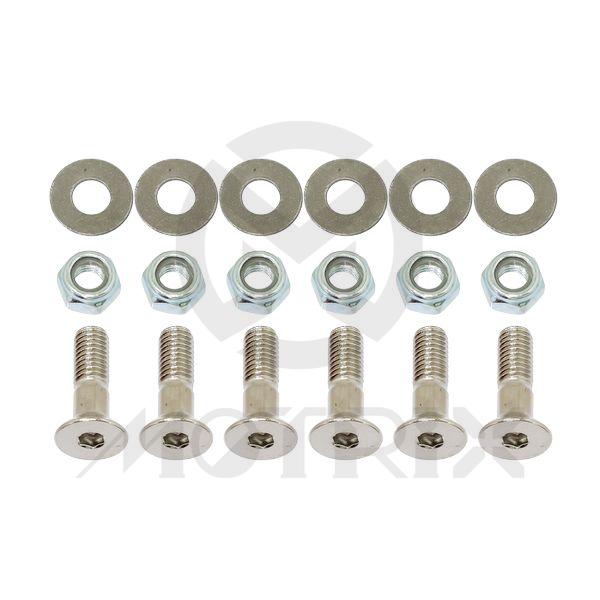 Sprocket bolts & nuts M8. 30MM, SCM435 12.9 hardness 30MM (6PCS with washer)