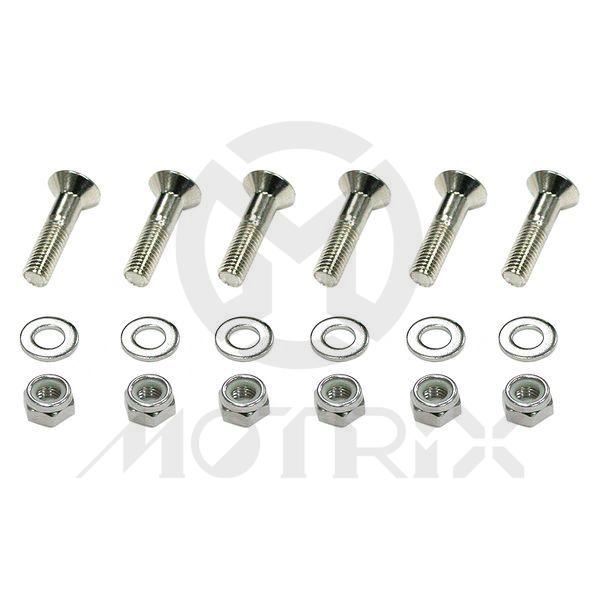 Sprocket bolts & nuts M8. 34MM  SCM435 12.9 hardness 34MM (6PCS with washer)