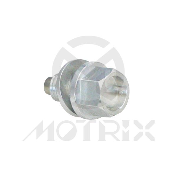 Aluminium Oil drain bolt with washer and magnet, M10xP1.5x14 for SUZUKI DRZ400E/S/SM