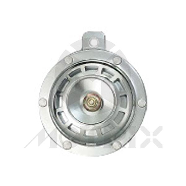 Horn, 105dB±5dB. Diameter 100mm.Single high or low tone