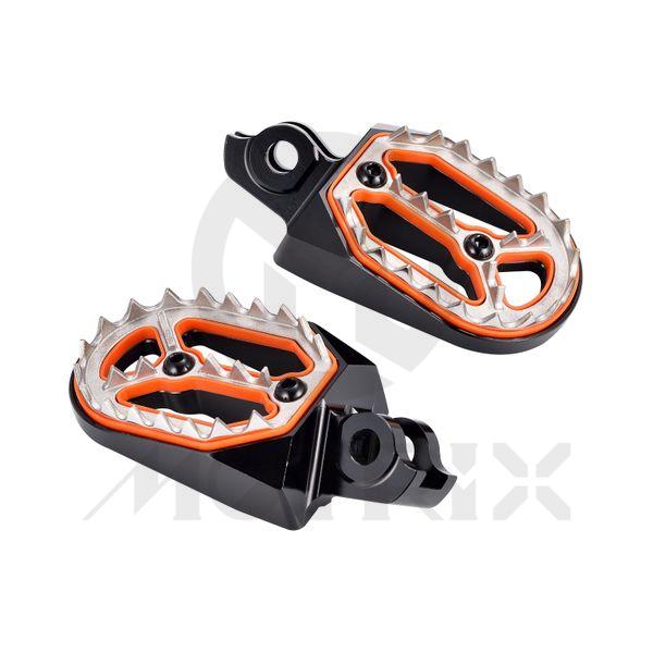 Aluminum/stainless removable cleat foot pegs for SUZUKI RMZ 250, RMZ 450, black