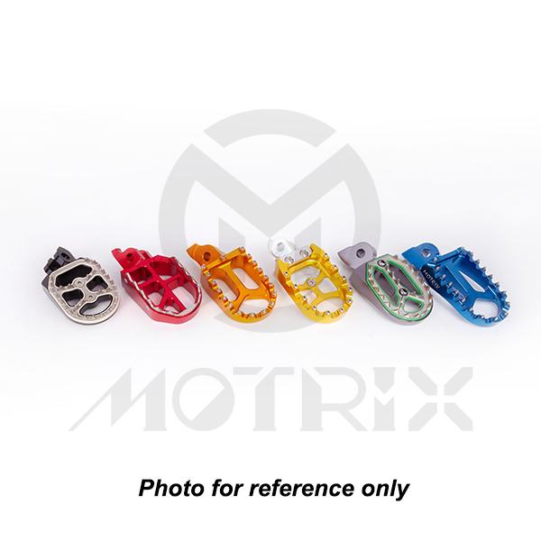 Aluminum/stainless removable cleat foot pegs for SUZUKI RMZ250 10-17, RMZ450 08-10, red