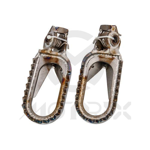 Footrest, anti-clog open design. For KTM 125/250 SX, SX-F