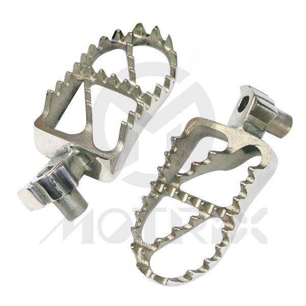 Stainless steel foot pegs for GAS GAS EC models, FANTIC XE 125, XX 125, XEF 250 