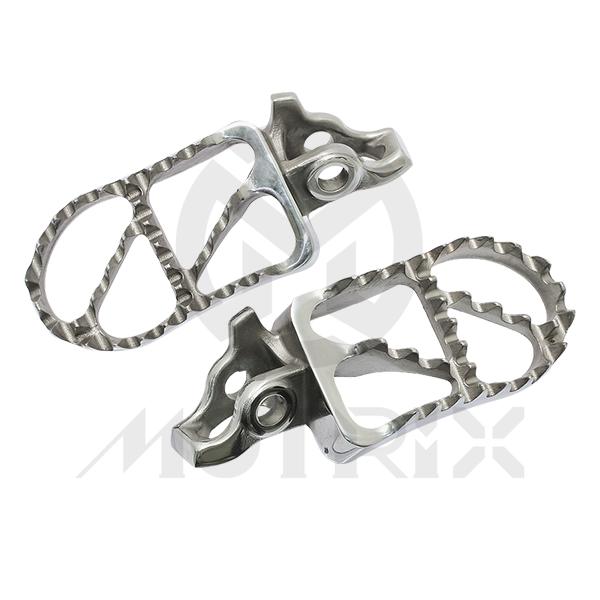Stainless steel foot pegs for HONDA CR 125R, CRF 150R, CRF 250M, CRF 300L, CRF 450RX 