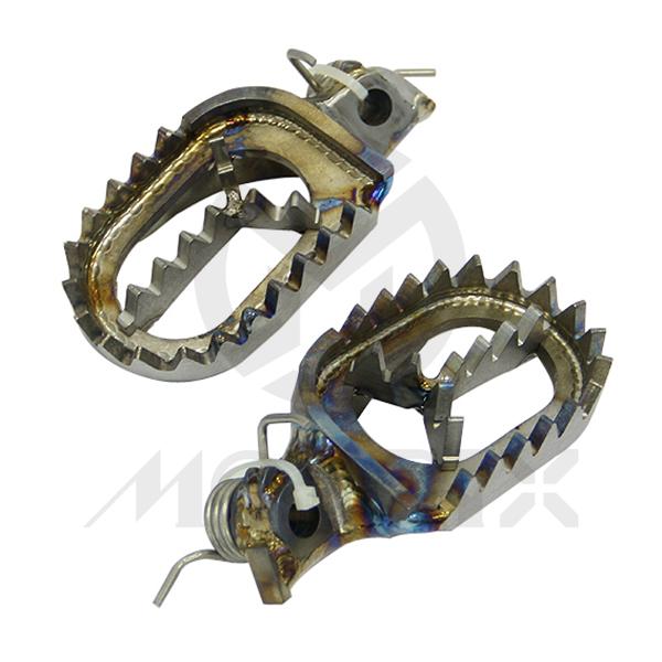 Titanium foot pegs for GAS GAS EC models, FANTIC XE 125, XX 125, XEF 250