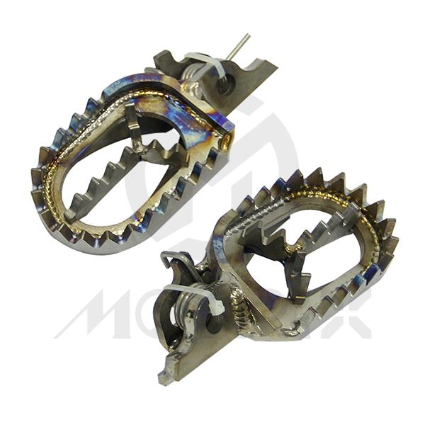Titanium foot pegs for HONDA CR 125R, CRF 150R, CRF 250M, CRF 300L, CRF 450RX 