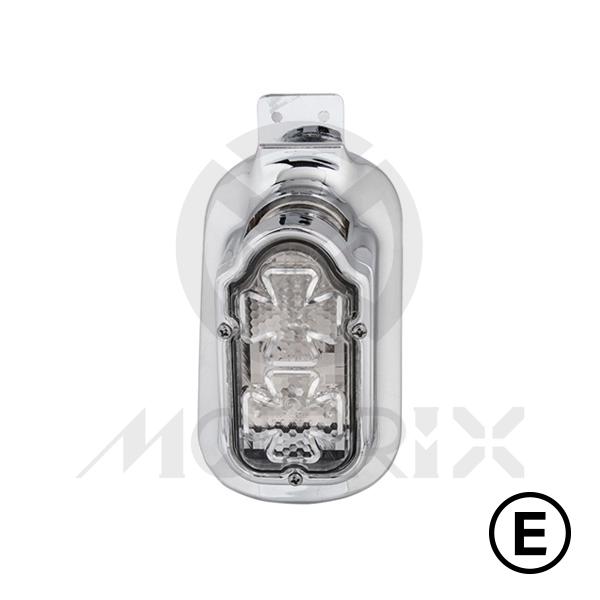 Universal custom taillight(LED), clear lens, chrome base