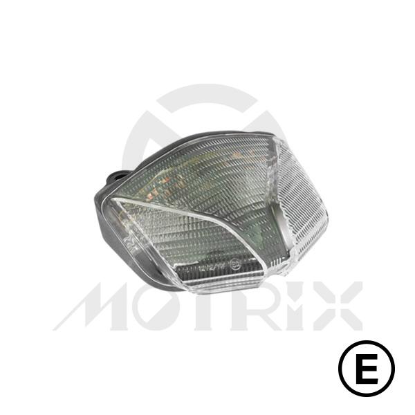 Universal taillight(LED), clear lens, with E-mark
