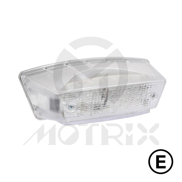 Universal taillight(LED), clear lens, with E-mark, with winkers