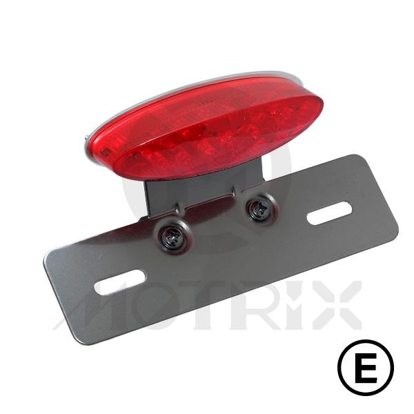Universal tail lamp(LED), red lens, black bracket