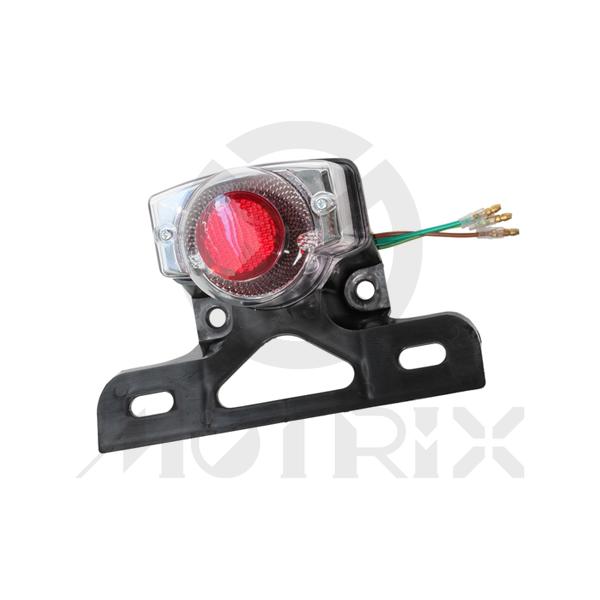 Tail lamp for HONDA MONKEY, clear lens, with bracket