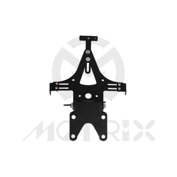 Universal taillight bracket, with license bracket black