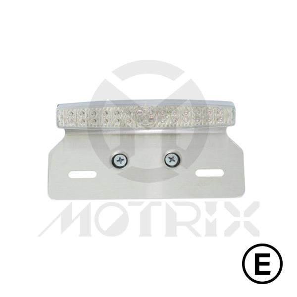 Universal taillight(LED), clear lens, with E-mark, with bracket