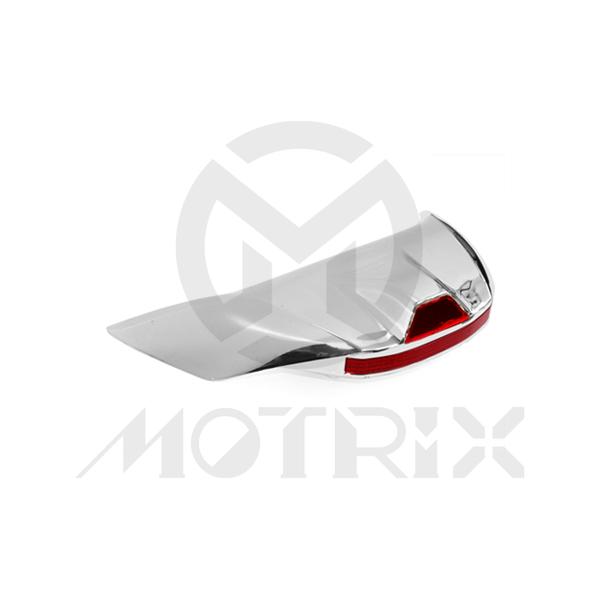 Universal rear spoilers with lamp, red lens, blue base